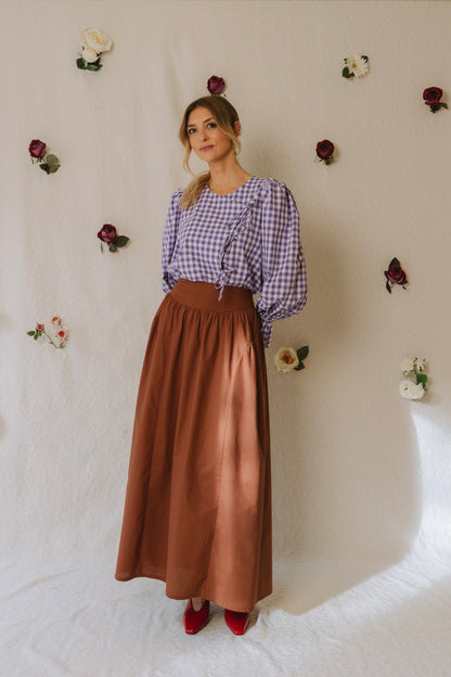 Root Caramel Brown Skirt