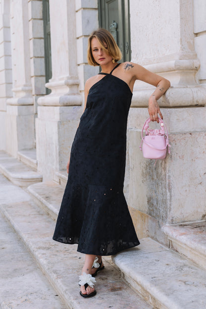 Airy Black Dress