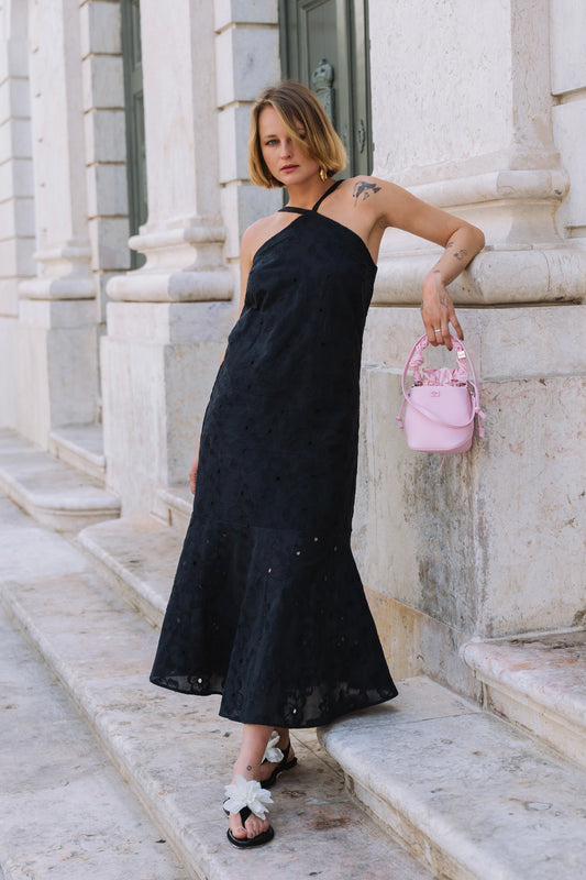 Airy Black Dress