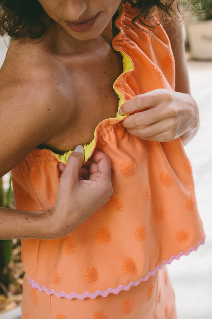 Monday Orange Matching Set