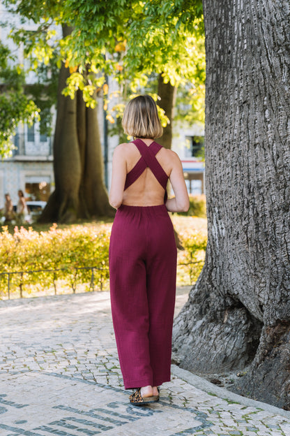Tuesday Bordeaux Overalls