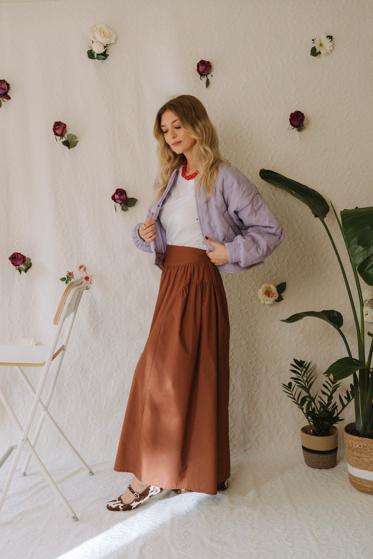 Root Caramel Brown Skirt