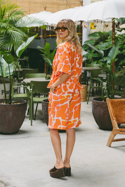 Sunday Orange Pink Matching Set