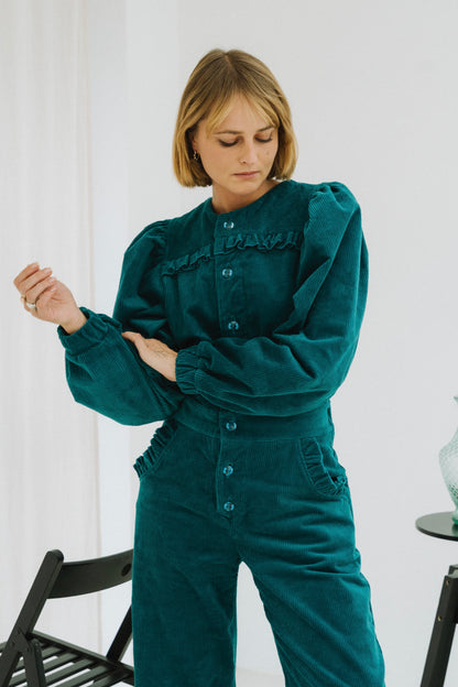 Wednesday Petroleum Blue Jumpsuit