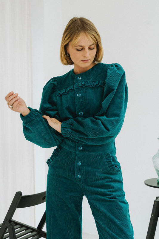 Wednesday Petroleum Blue Jumpsuit