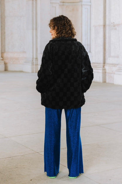 Shiny Electric Blue Pants