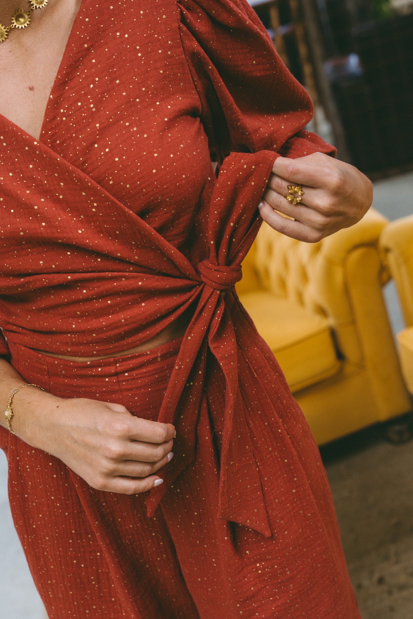 Serenita Terracota Blouse