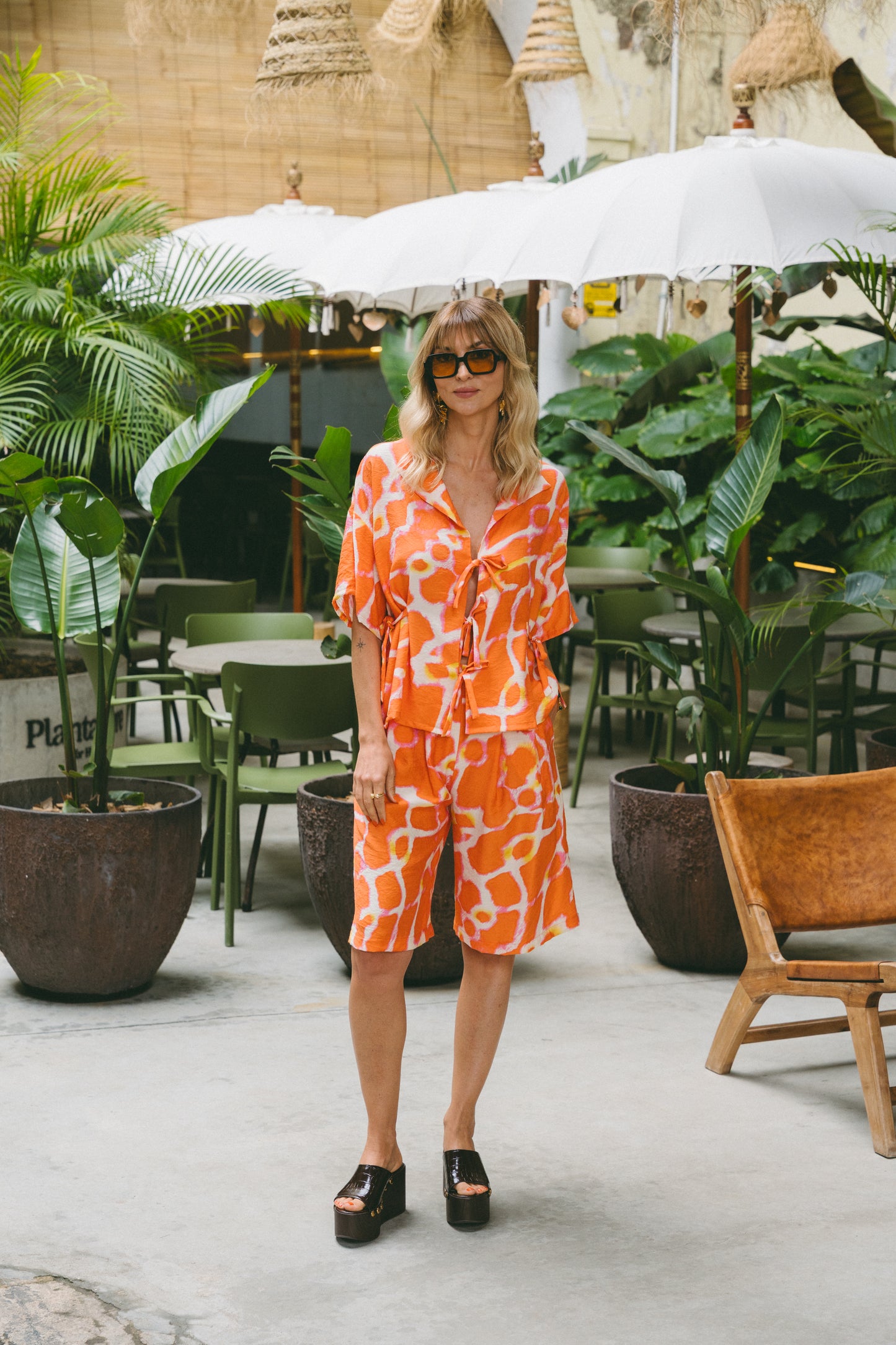 Sunday Orange Pink Matching Set