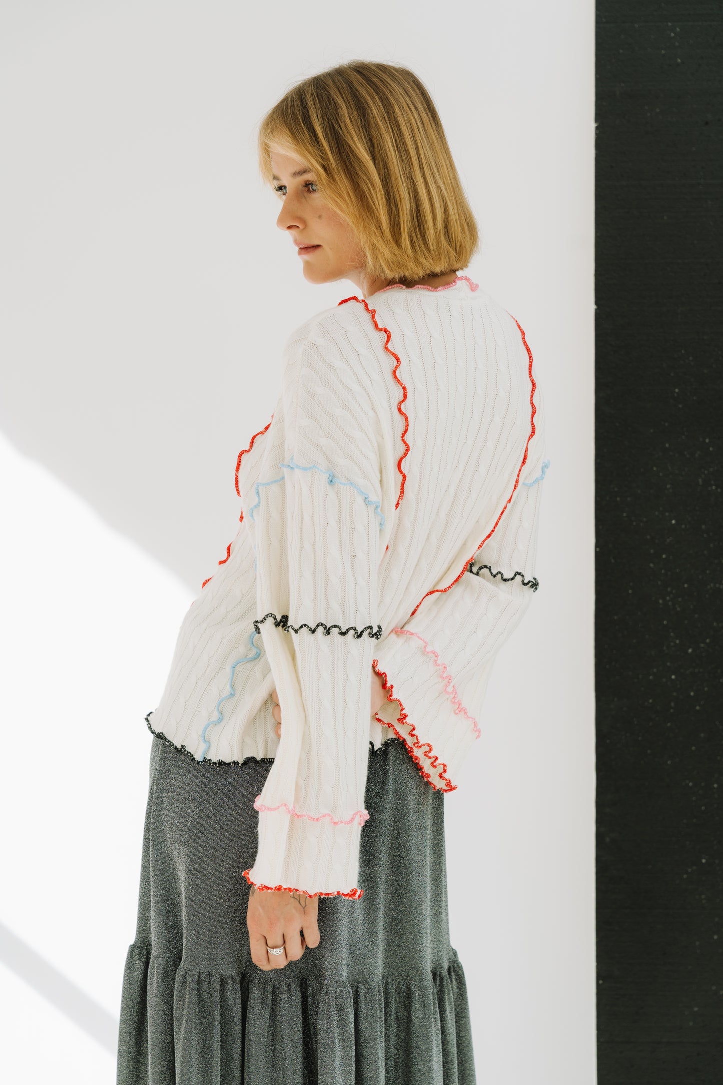 Monday White Sweater