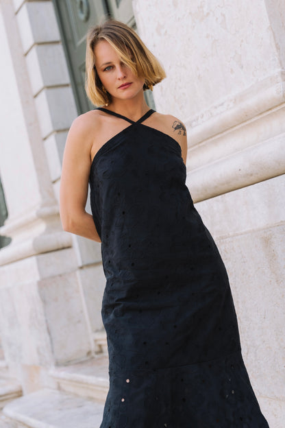 Airy Black Dress