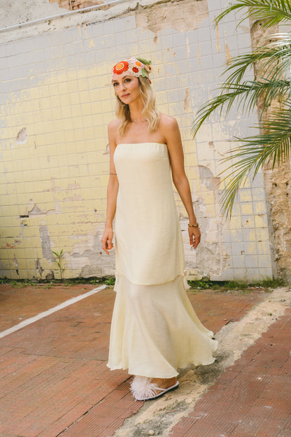 Calisi Butter Yellow Dress