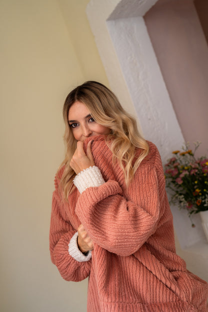 Fluffy Blush Coat