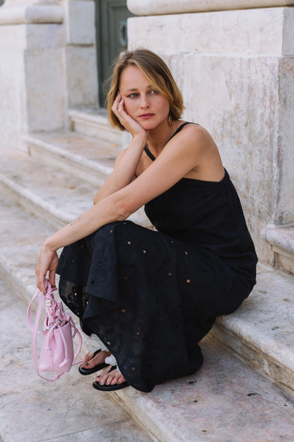 Airy Black Dress