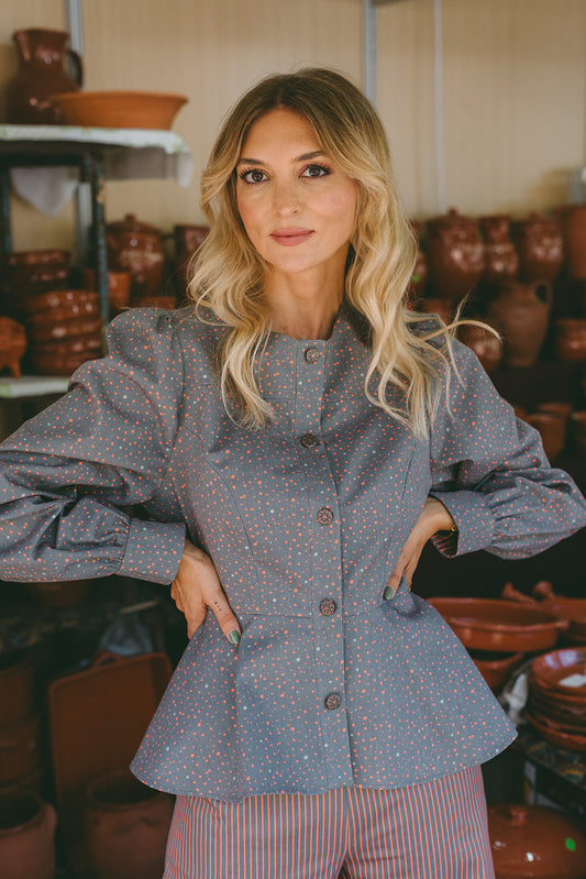 Pulse Blouse Caqui & Terracotta