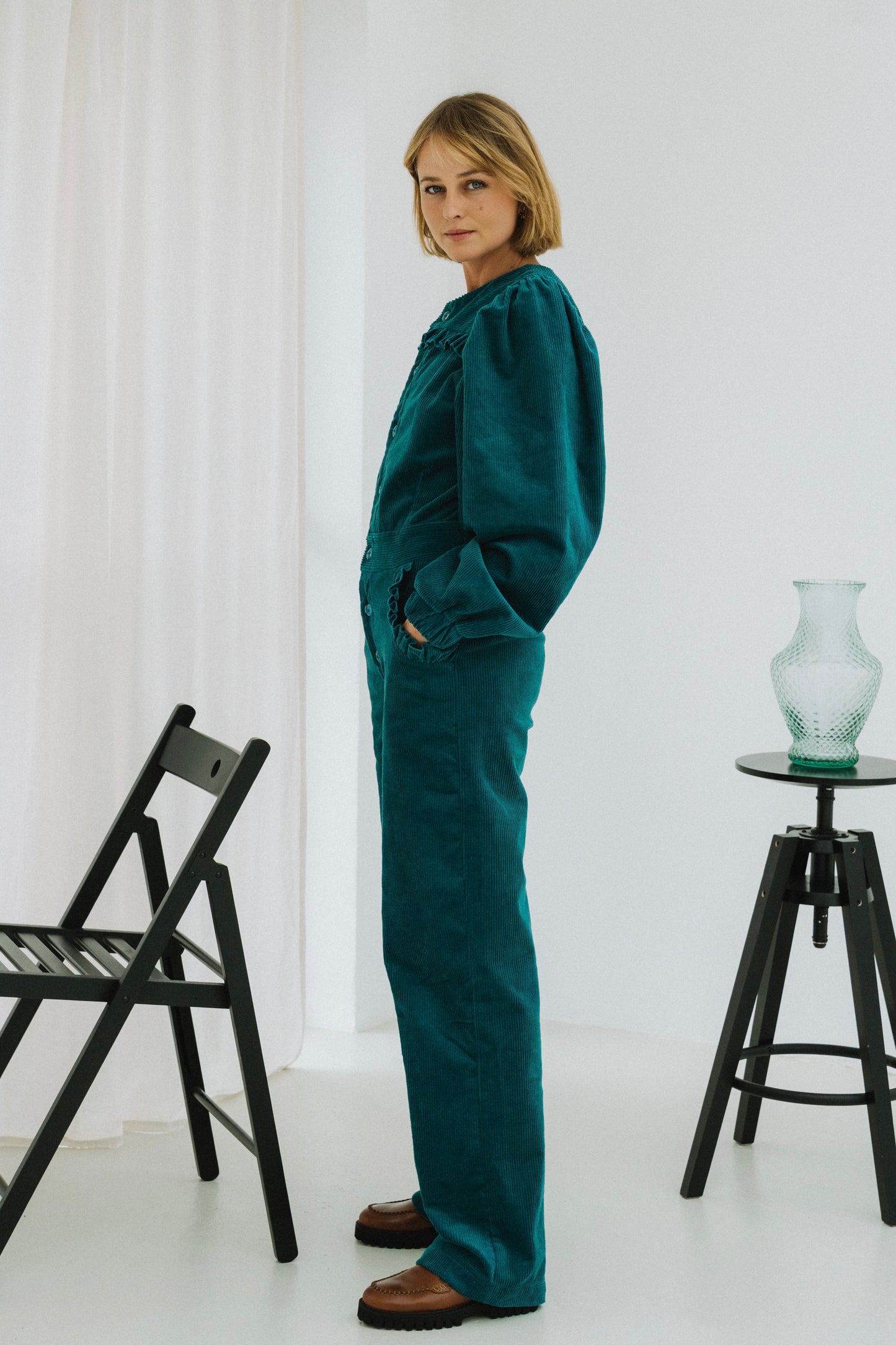 Wednesday Petroleum Blue Jumpsuit