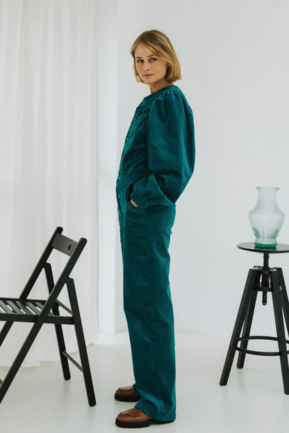 Wednesday Petroleum Blue Jumpsuit