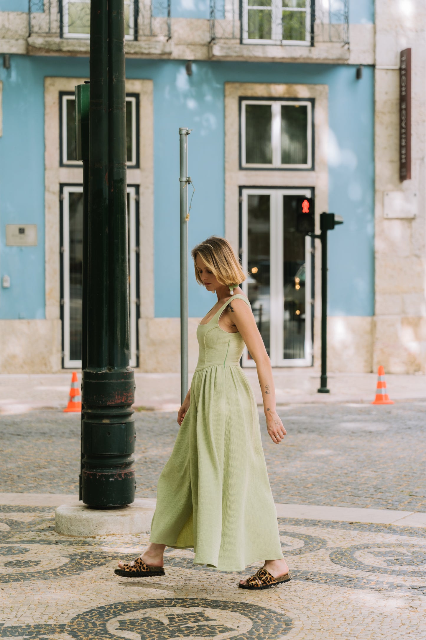 Sunflow Matcha Dress