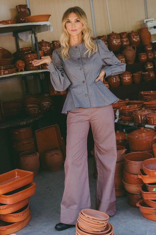 Pulse Trousers Caqui & Terracotta