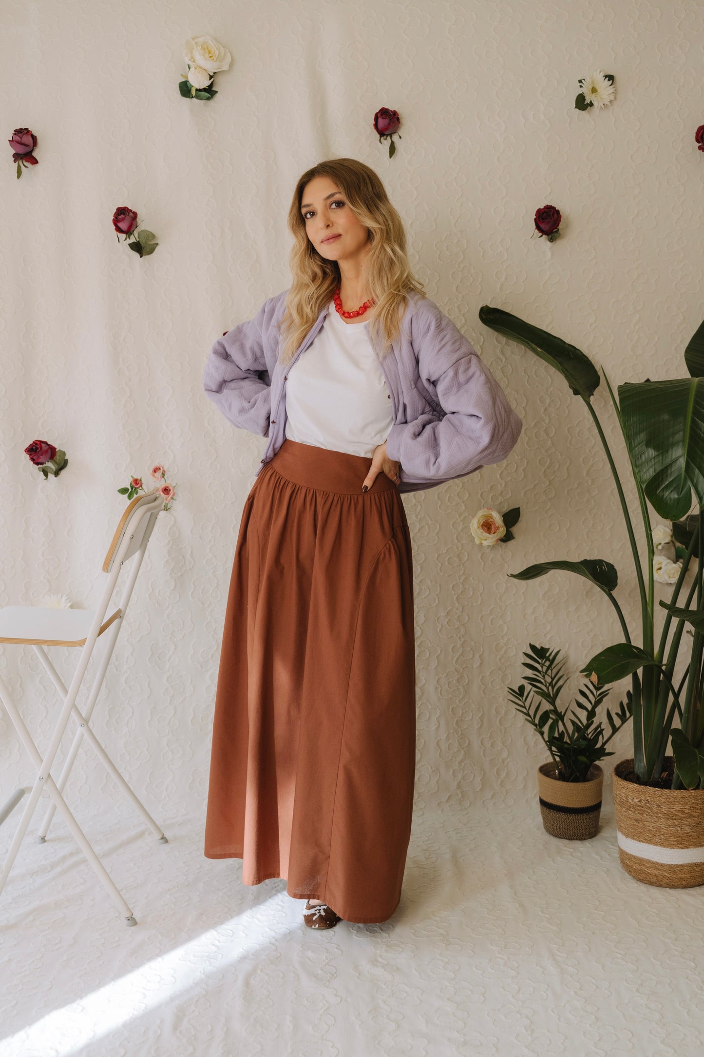 Root Caramel Brown Skirt