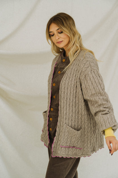Cosy Toupe Cardigan