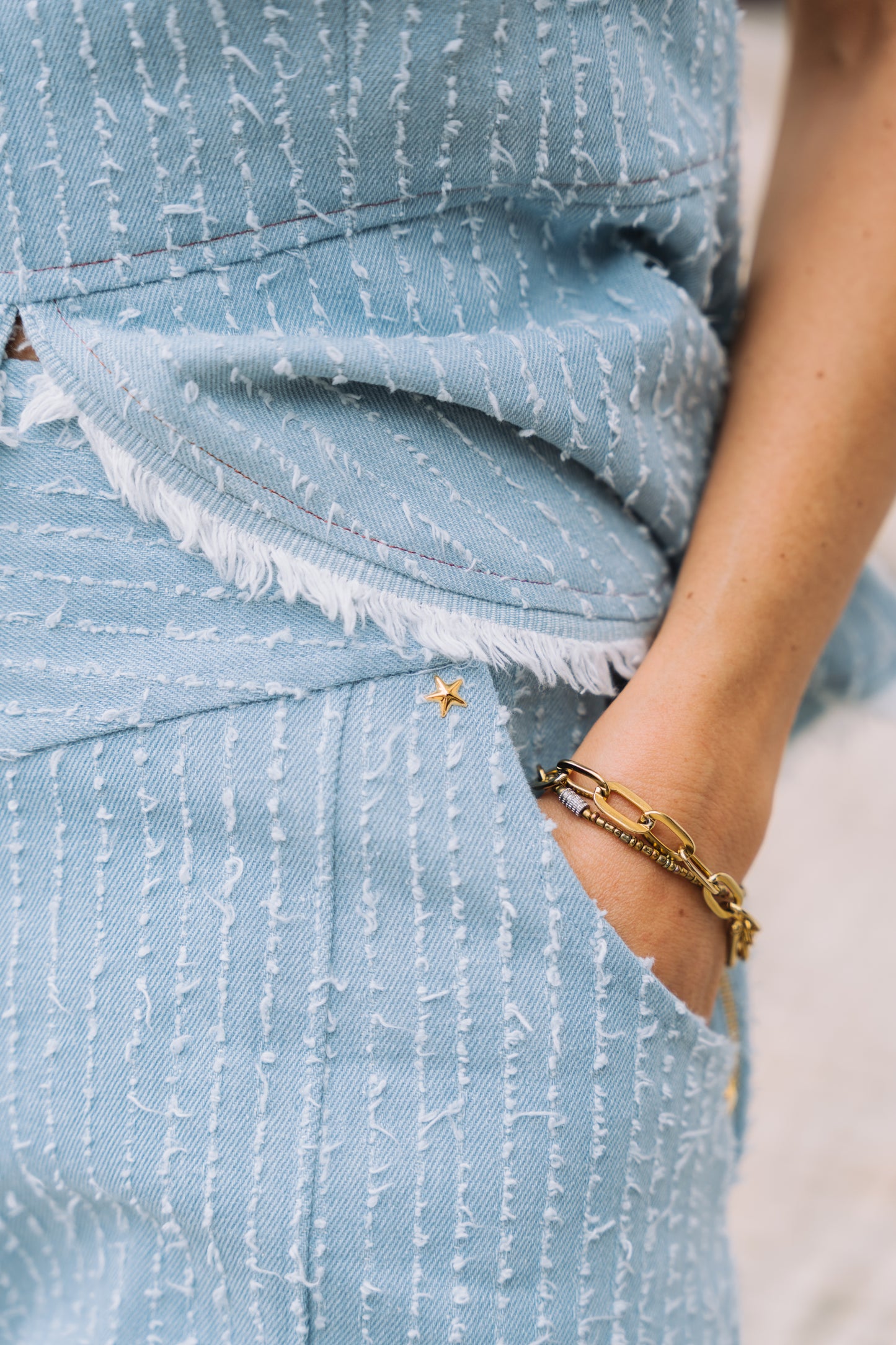 Deep Denim Trousers