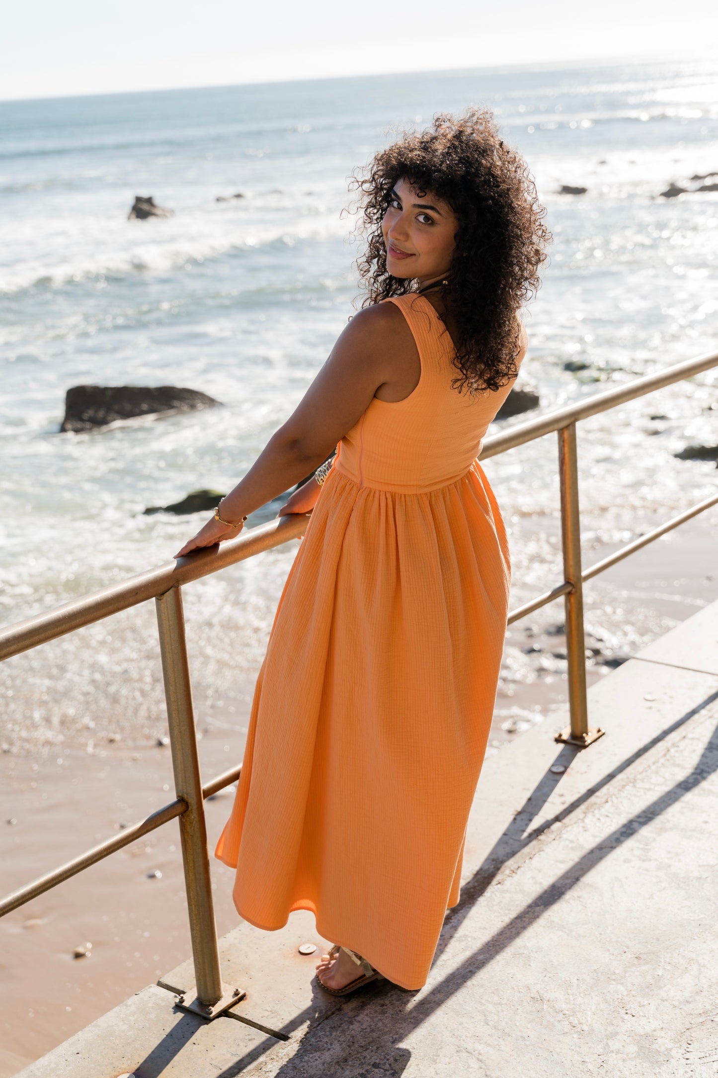 Sunflow Papaya Dress