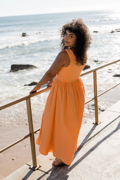 Sunflow Papaya Dress