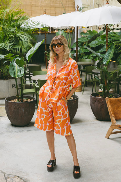 Sunday Orange Pink Matching Set