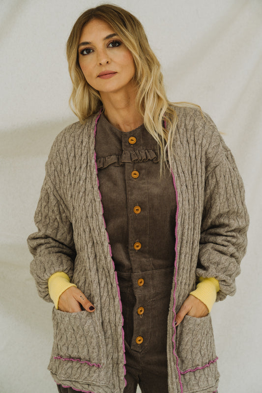 Cosy Toupe Cardigan