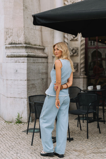 Deep Denim Trousers