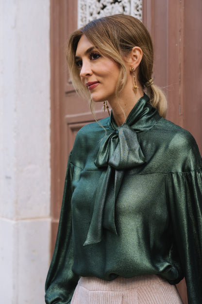 Joyful Green Blouse