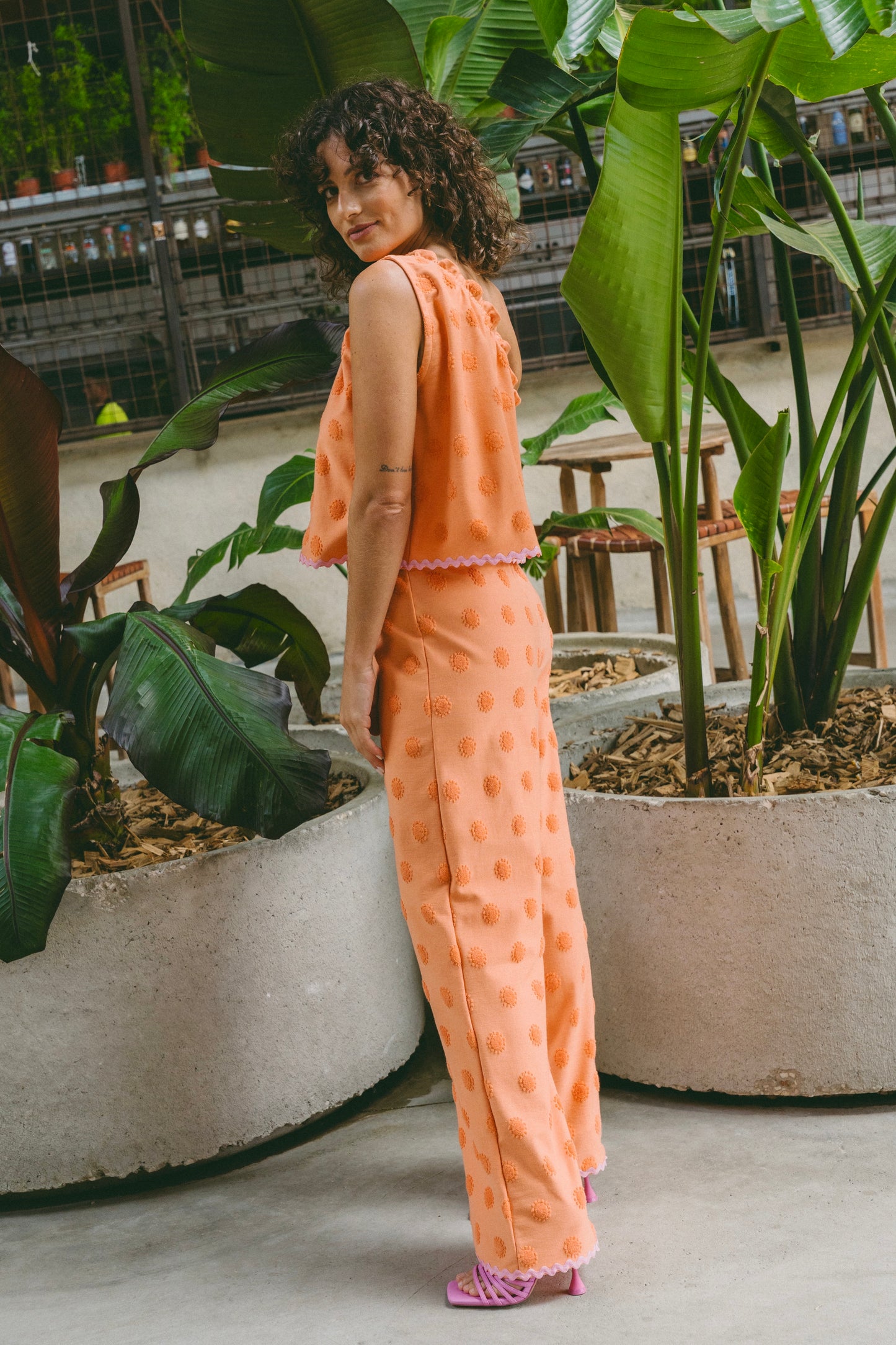 Monday Orange Matching Set