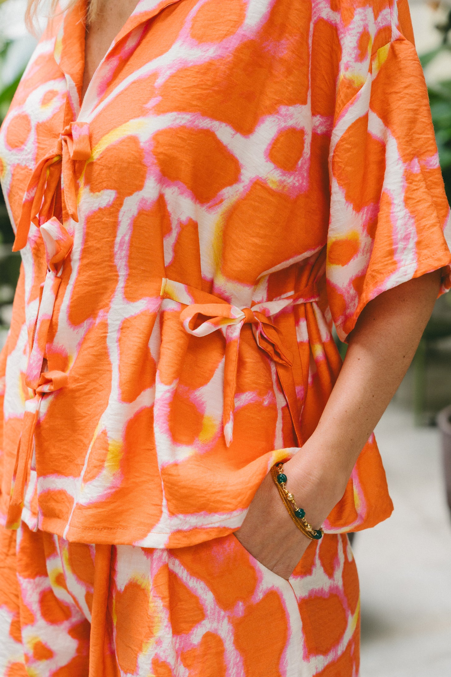 Sunday Orange Pink Matching Set