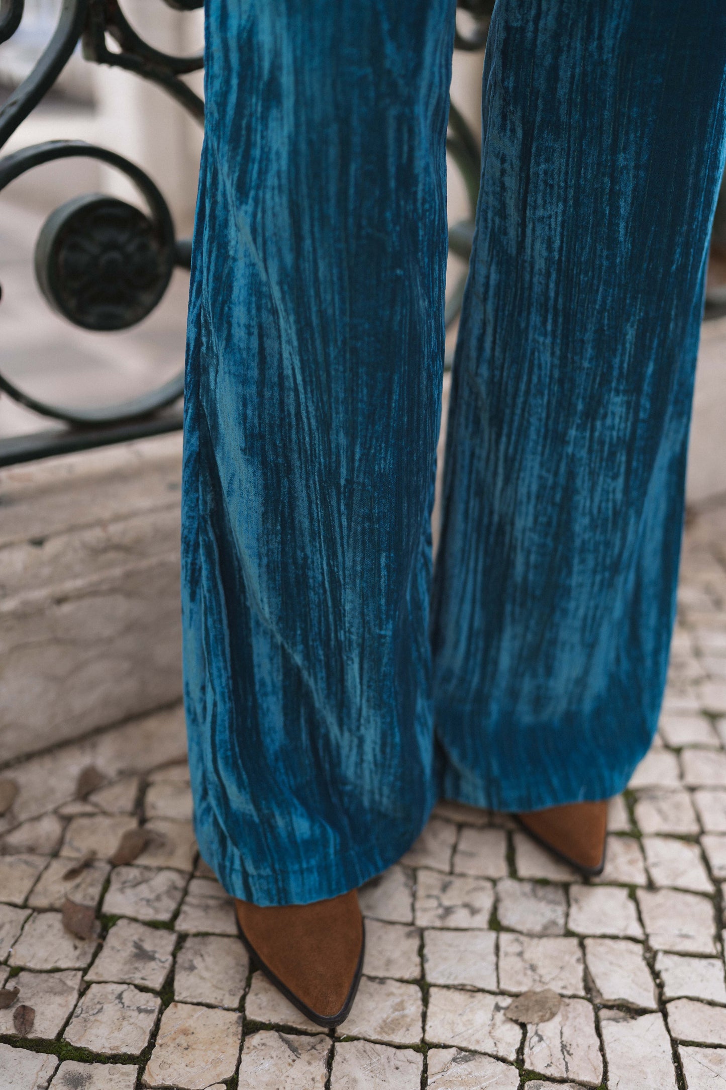 Wednesday Petrol Blue Trousers