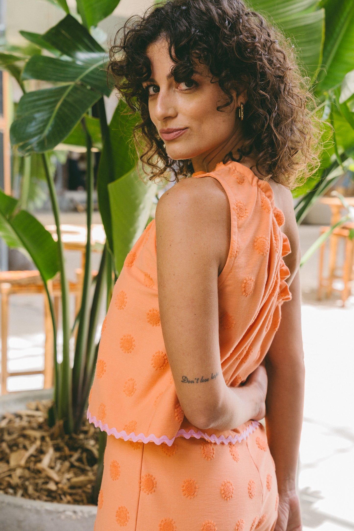 Monday Orange Matching Set