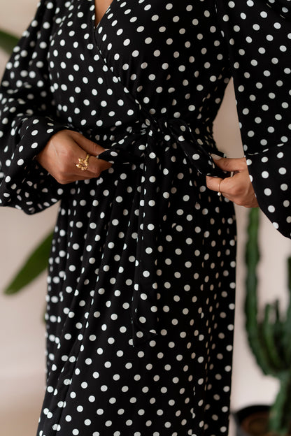 Friday Black & Cream Dress