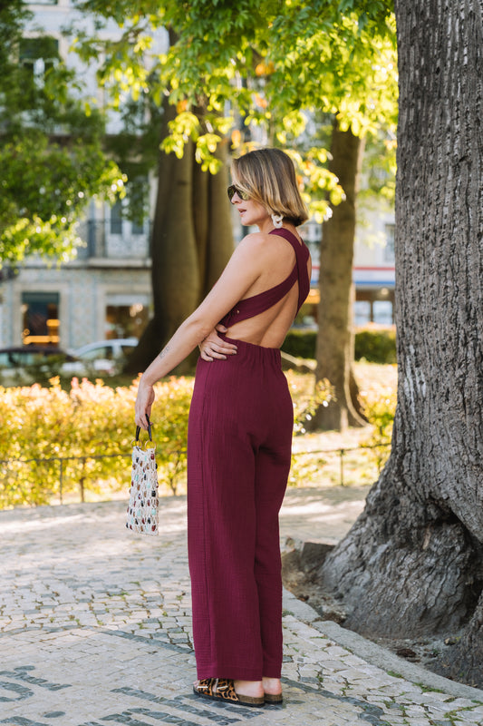 Tuesday Bordeaux Overalls