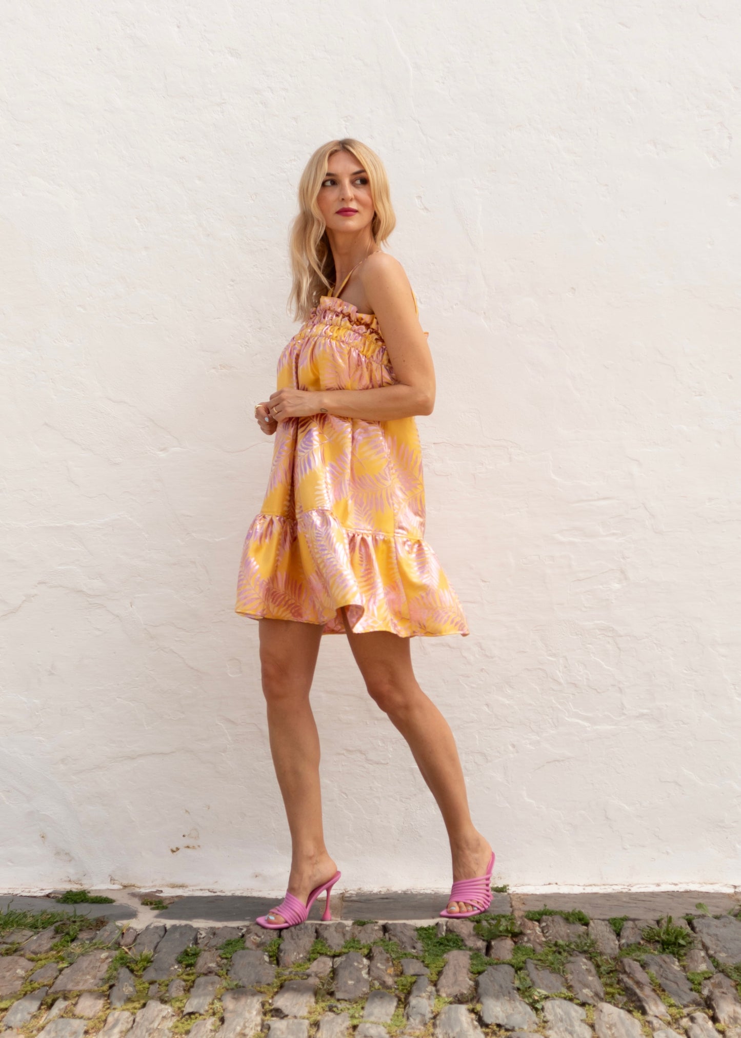 Thursday Yellow and Pink Dress