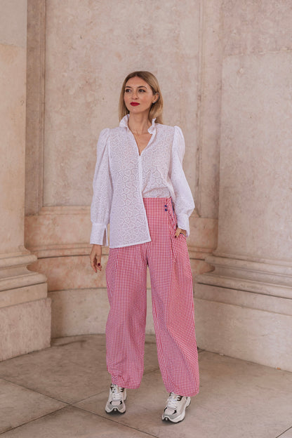 Cupid Red Trousers - Vichy