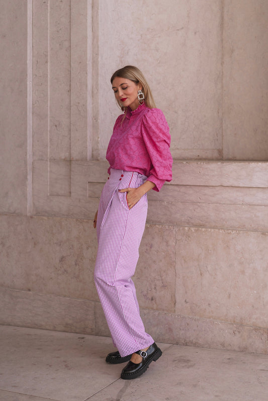 Cupid Pink Trousers - Vichy