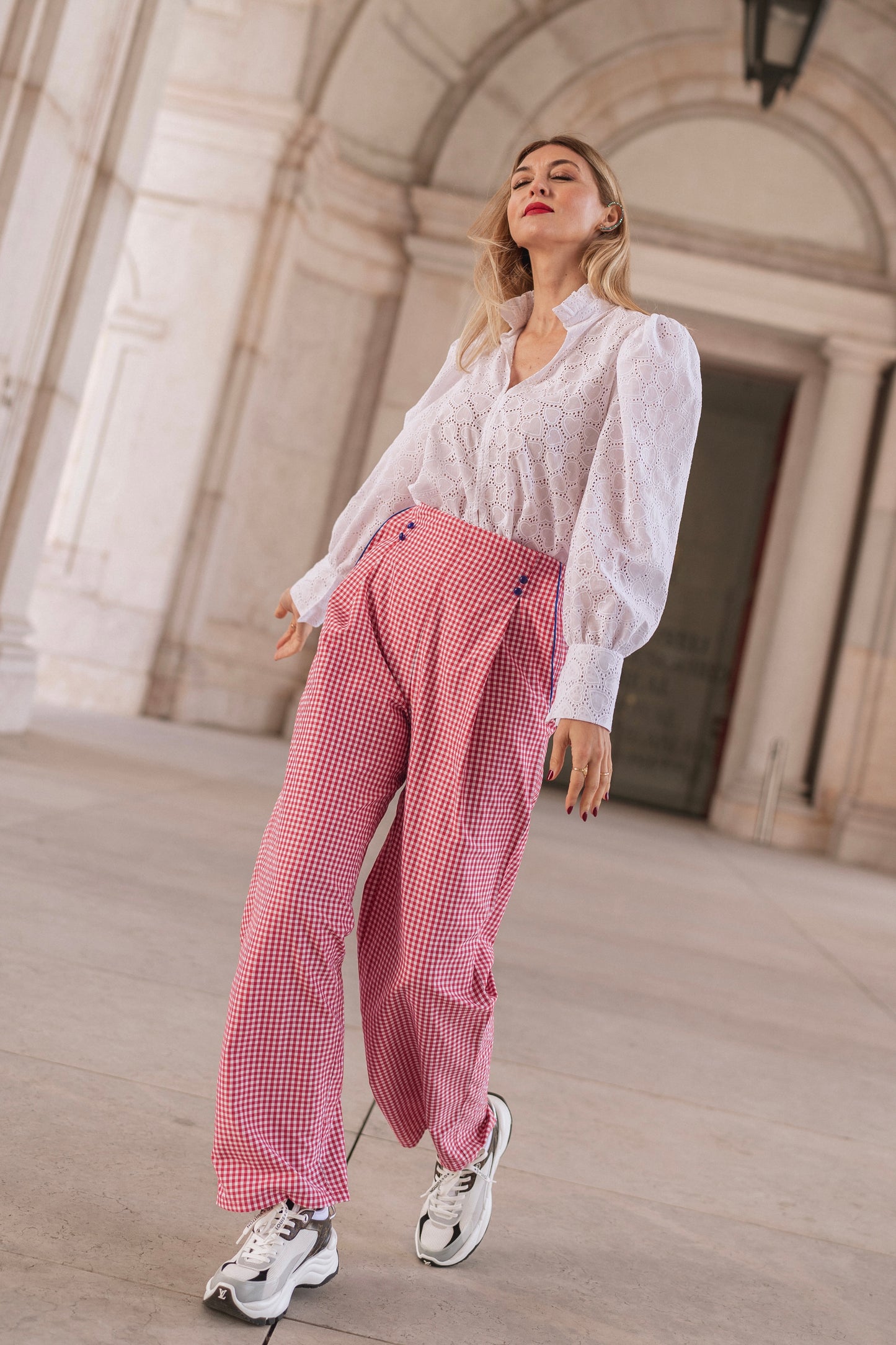 Cupid Red Trousers - Vichy