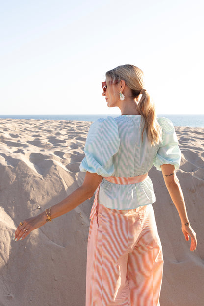 Stripes Mint Blouse