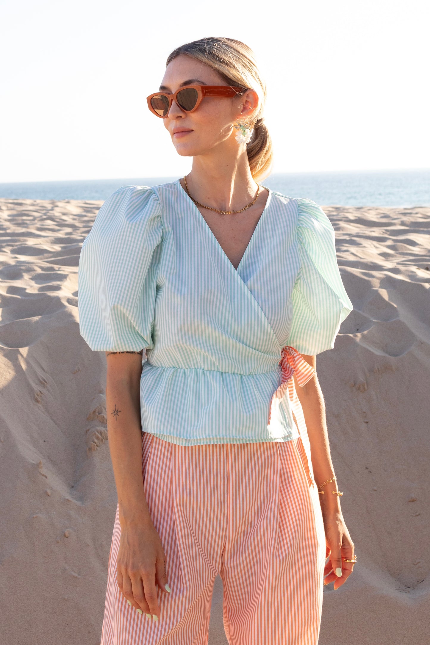 Stripes Mint Blouse